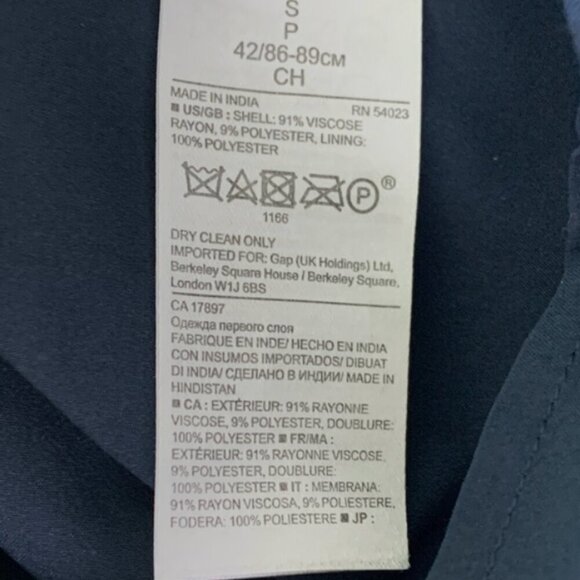 Banana Republic Striped Navy Off The Shoulder Shift Dress - Picture 10 of 10